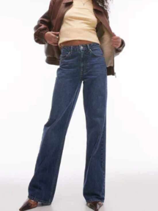 Topshop Denim - Topshop Wide Leg jeans medium wash - 10